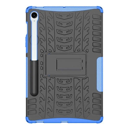 For Samsung Galaxy Tab S9 FE Kickstand Case TPU+PC Tablet Cover Tire Texture