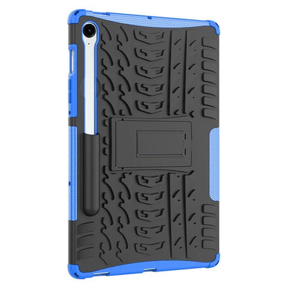 For Samsung Galaxy Tab S9 FE Kickstand Case TPU+PC Tablet Cover Tire Texture