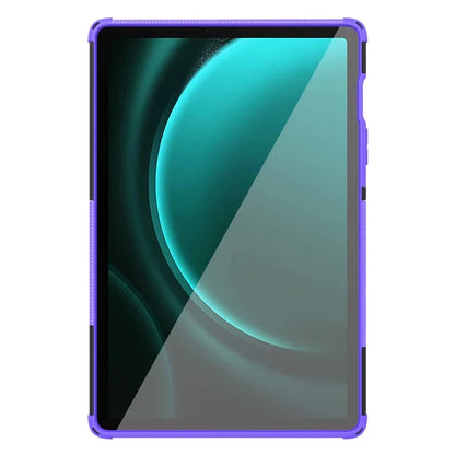 For Samsung Galaxy Tab S9 FE Kickstand Case TPU+PC Tablet Cover Tire Texture