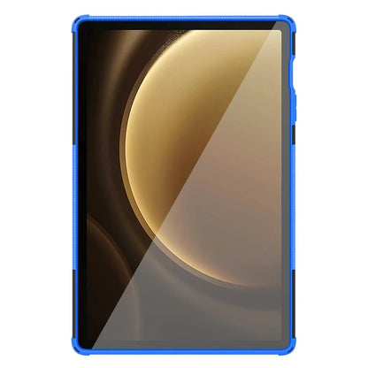 For Samsung Galaxy Tab S9 FE+ Case Tire Texture Kickstand TPU+PC Tablet Cover
