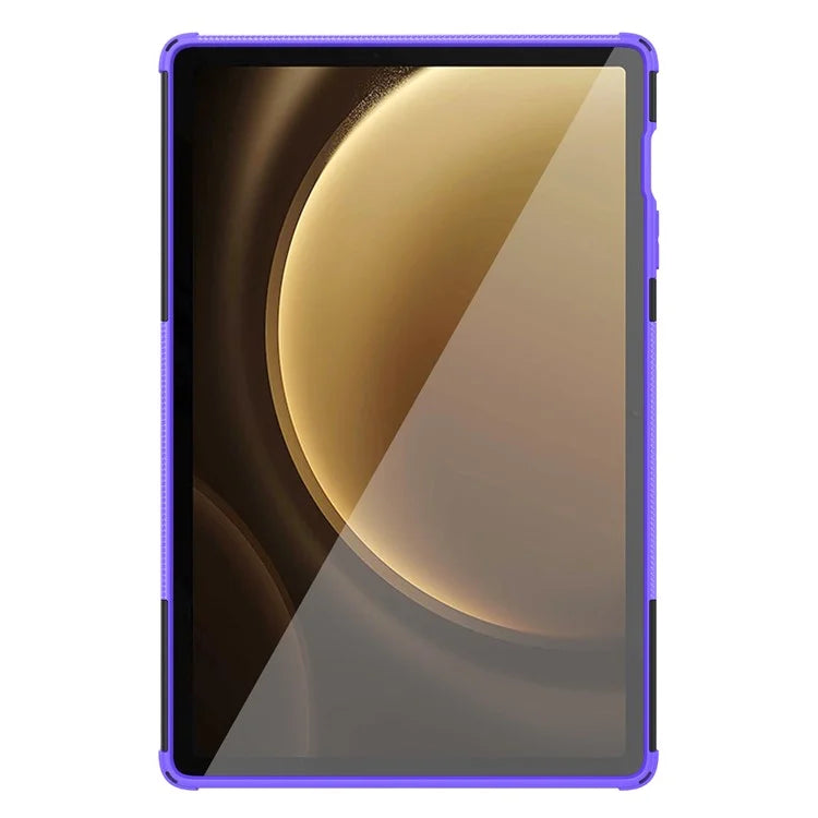 For Samsung Galaxy Tab S9 FE+ Case Tire Texture Kickstand TPU+PC Tablet Cover