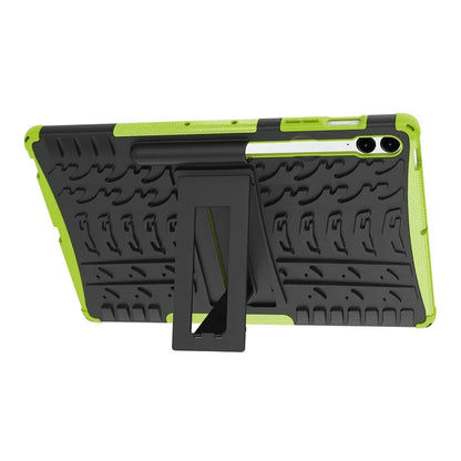 For Samsung Galaxy Tab S9 FE+ Case Tire Texture Kickstand TPU+PC Tablet Cover