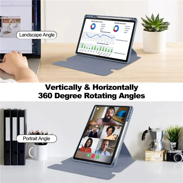 For Lenovo Tab M11 / Xiaoxin Pad 11 2024 Case PU+Acrylic Tablet Stand Cover with Bluetooth Keyboard