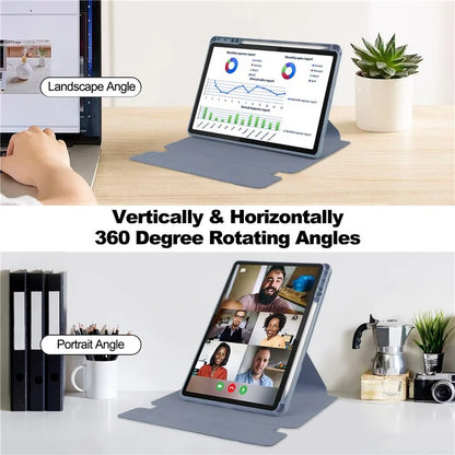 For Lenovo Tab M11 / Xiaoxin Pad 11 2024 Case PU+Acrylic Tablet Stand Cover with Bluetooth Keyboard