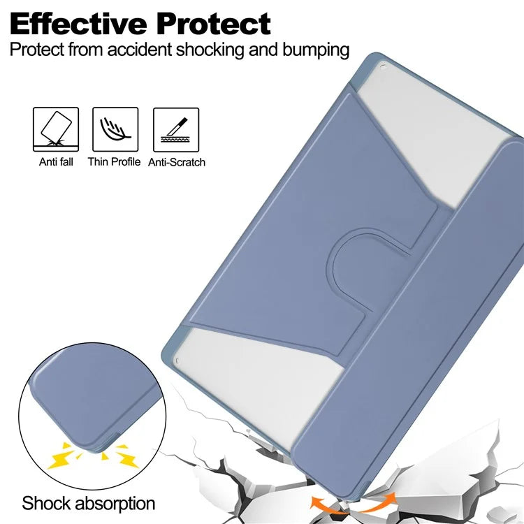 For Lenovo Tab M11 / Xiaoxin Pad 11 2024 Case PU+Acrylic Tablet Stand Cover with Bluetooth Keyboard