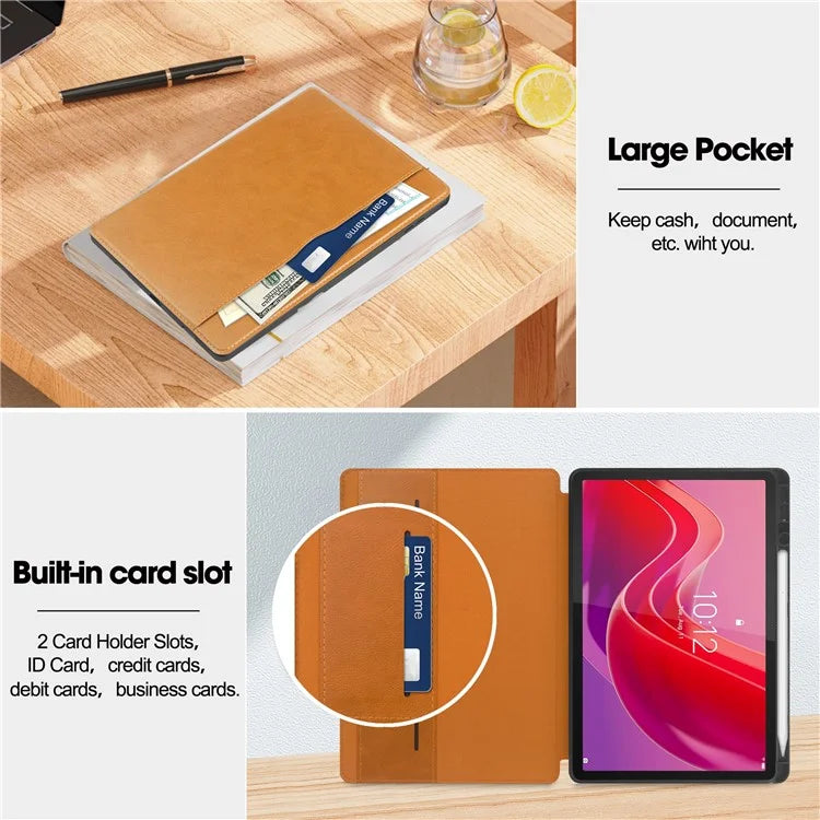 For Lenovo Tab M11 / Xiaoxin Pad 11 2024 Case Shockproof Leather Auto Wake  /  Sleep Tablet Stand Cover