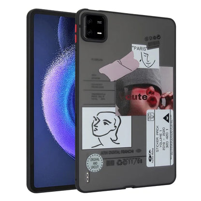 For Xiaomi Pad 6 / Pad 6 Pro Pattern Case PC+TPU Shockproof Protective Tablet Cover