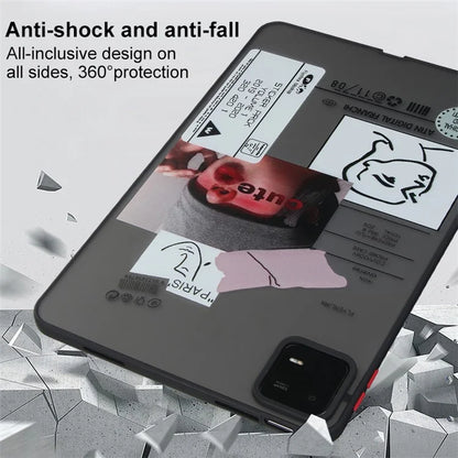 For Xiaomi Pad 6 / Pad 6 Pro Pattern Case PC+TPU Shockproof Protective Tablet Cover
