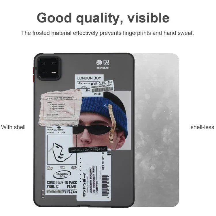 For Xiaomi Pad 6 / Pad 6 Pro Pattern Case PC+TPU Shockproof Protective Tablet Cover
