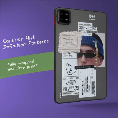 For Xiaomi Pad 6 / Pad 6 Pro Pattern Case PC+TPU Shockproof Protective Tablet Cover
