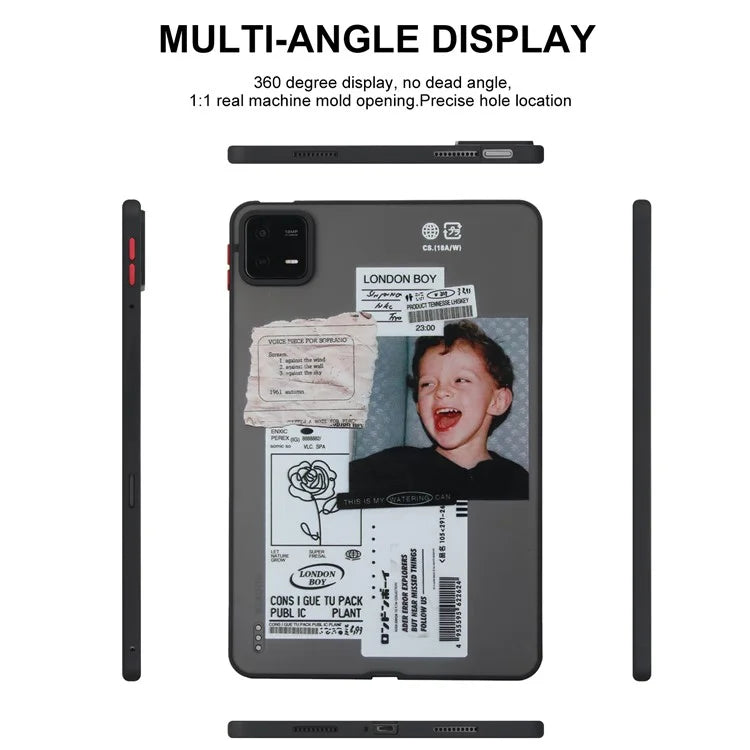 For Xiaomi Pad 6 / Pad 6 Pro Pattern Case PC+TPU Shockproof Protective Tablet Cover