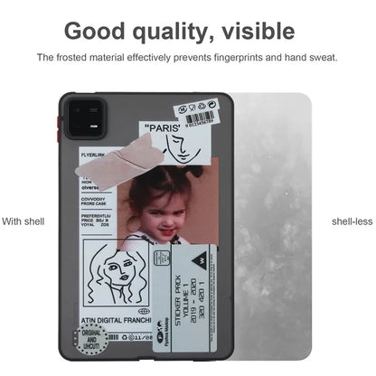 For Xiaomi Pad 6 / Pad 6 Pro Pattern Case PC+TPU Shockproof Protective Tablet Cover