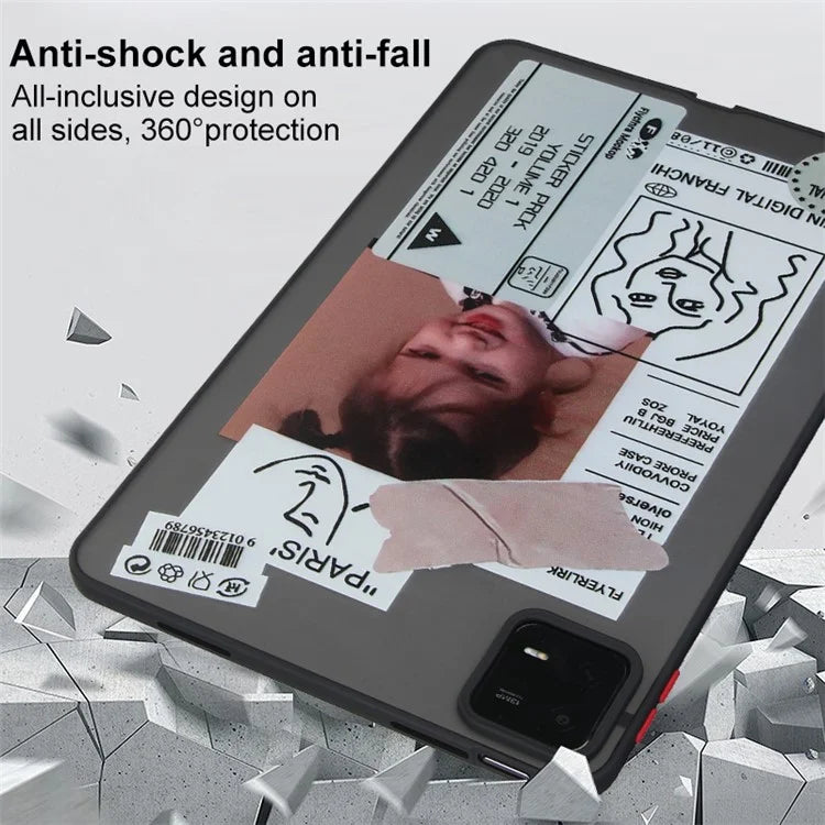 For Xiaomi Pad 6 / Pad 6 Pro Pattern Case PC+TPU Shockproof Protective Tablet Cover
