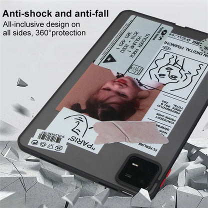 For Xiaomi Pad 6 / Pad 6 Pro Pattern Case PC+TPU Shockproof Protective Tablet Cover