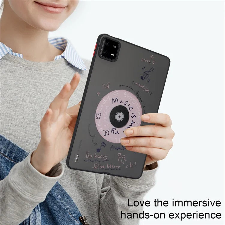 For Xiaomi Pad 6 / Pad 6 Pro Pattern Case PC+TPU Shockproof Protective Tablet Cover