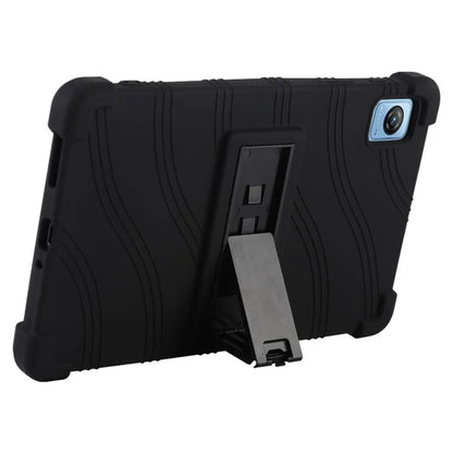 For Blackview Tab 60 Silicone Tablet Case Scratch-resistant Back Cover with PC Kickstand