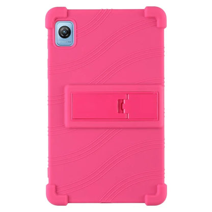 For Blackview Tab 60 Silicone Tablet Case Scratch-resistant Back Cover with PC Kickstand