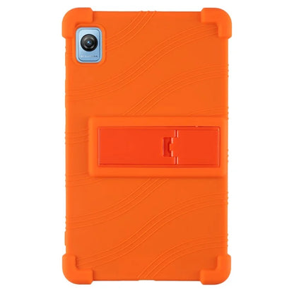 For Blackview Tab 60 Silicone Tablet Case Scratch-resistant Back Cover with PC Kickstand