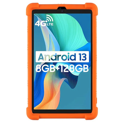 For Blackview Tab 60 Silicone Tablet Case Scratch-resistant Back Cover with PC Kickstand