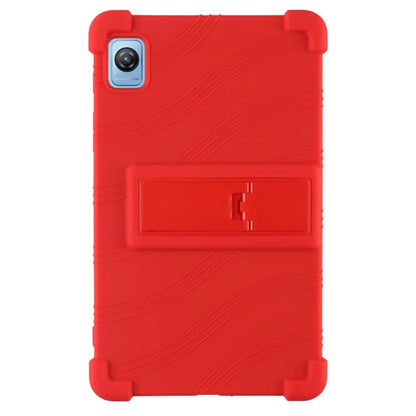For Blackview Tab 60 Silicone Tablet Case Scratch-resistant Back Cover with PC Kickstand