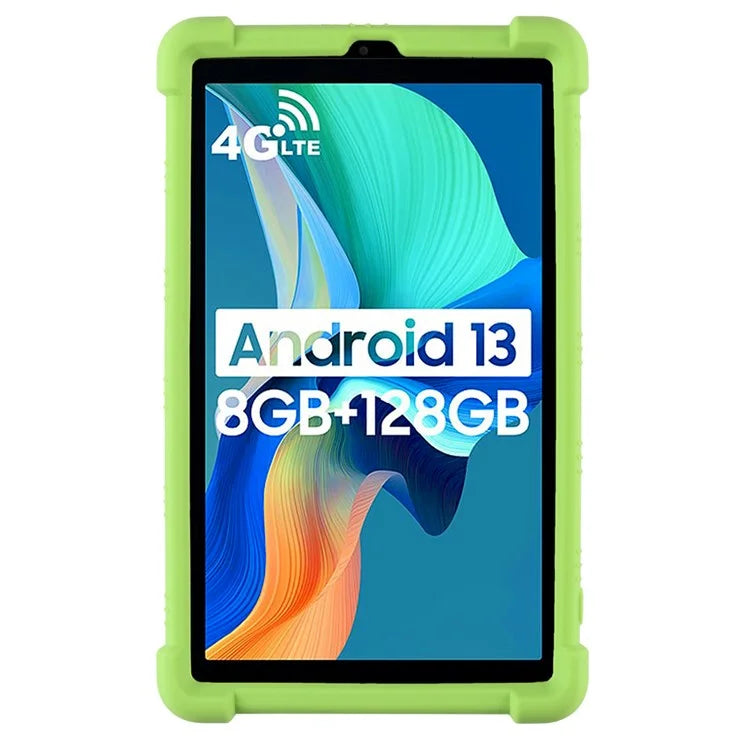 For Blackview Tab 60 Silicone Tablet Case Scratch-resistant Back Cover with PC Kickstand