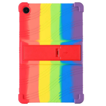 For Samsung Galaxy Tab A9+ Case PC Kickstand Anti-scratch Soft Silicone Tablet Cover