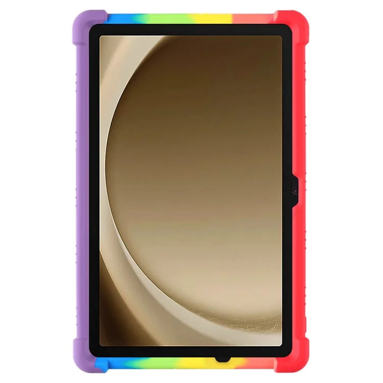 For Samsung Galaxy Tab A9+ Case PC Kickstand Anti-scratch Soft Silicone Tablet Cover