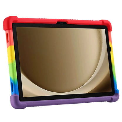 For Samsung Galaxy Tab A9+ Case PC Kickstand Anti-scratch Soft Silicone Tablet Cover