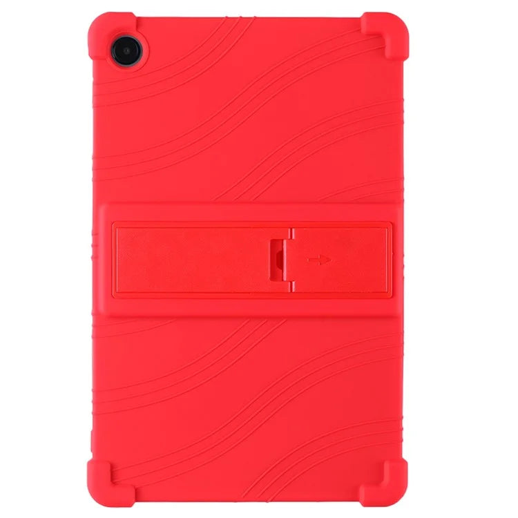 For Samsung Galaxy Tab A9+ Case PC Kickstand Anti-scratch Soft Silicone Tablet Cover