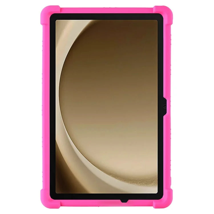 For Samsung Galaxy Tab A9+ Case PC Kickstand Anti-scratch Soft Silicone Tablet Cover
