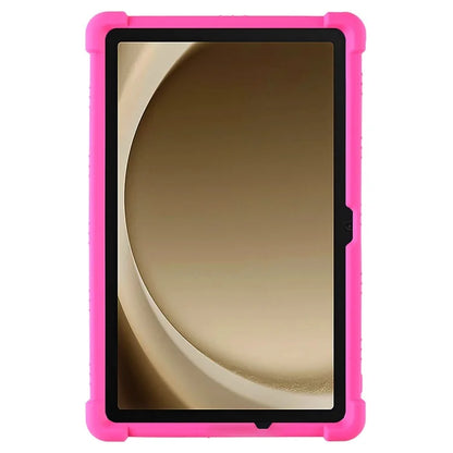 For Samsung Galaxy Tab A9+ Case PC Kickstand Anti-scratch Soft Silicone Tablet Cover