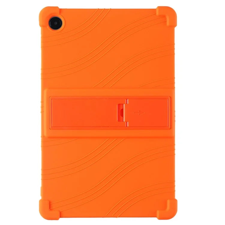 For Samsung Galaxy Tab A9+ Case PC Kickstand Anti-scratch Soft Silicone Tablet Cover