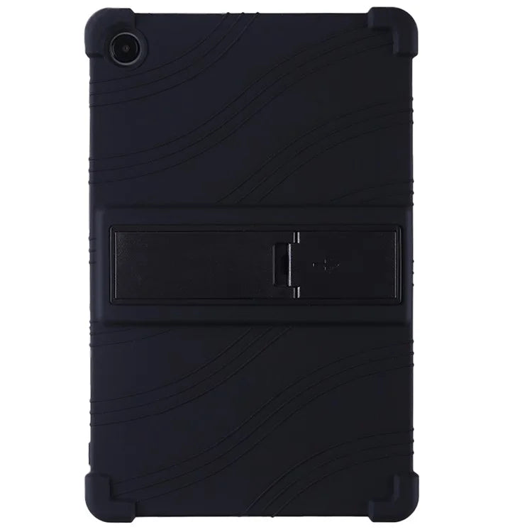 For Samsung Galaxy Tab A9+ Case PC Kickstand Anti-scratch Soft Silicone Tablet Cover
