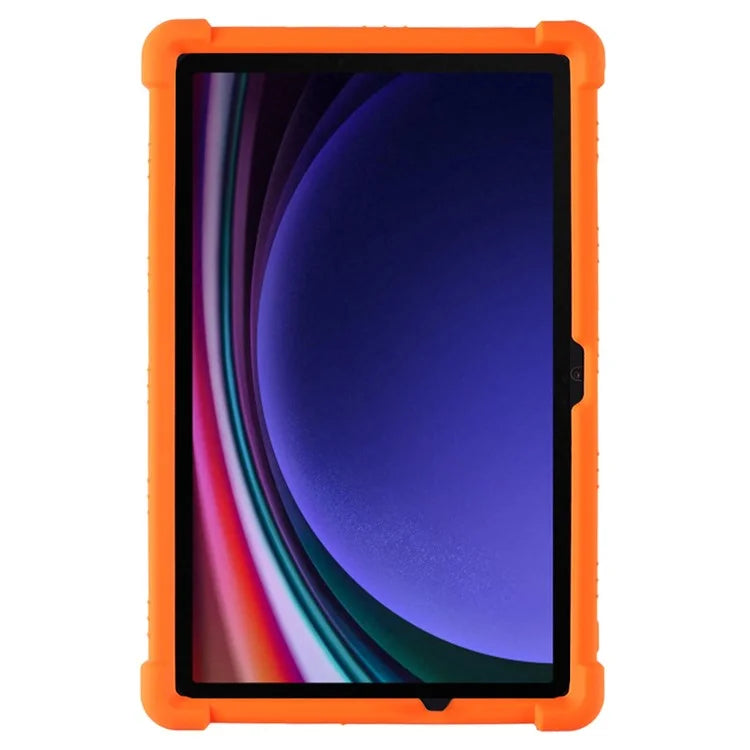 For Samsung Galaxy Tab S9 / S9 FE Tablet Cover Adjustable Kickstand Anti-drop Silicone Case