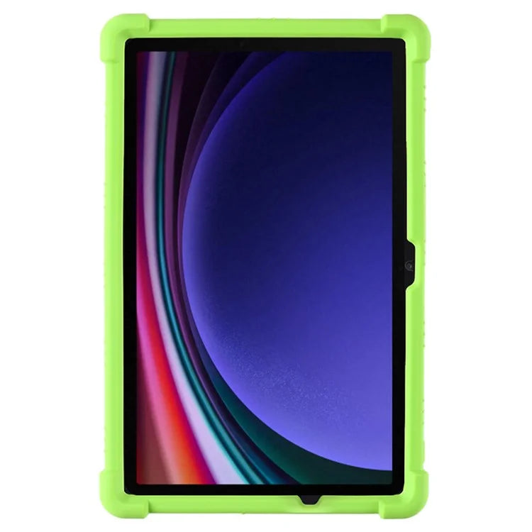 For Samsung Galaxy Tab S9 / S9 FE Tablet Cover Adjustable Kickstand Anti-drop Silicone Case