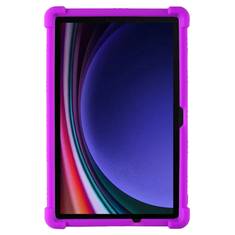 For Samsung Galaxy Tab S9 / S9 FE Tablet Cover Adjustable Kickstand Anti-drop Silicone Case