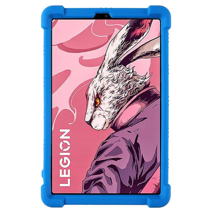 For Lenovo Legion Y700 (2023) Silicone Case Four Corners Protective Kickstand Cover