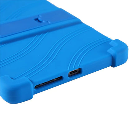 For Lenovo Legion Y700 (2023) Silicone Case Four Corners Protective Kickstand Cover