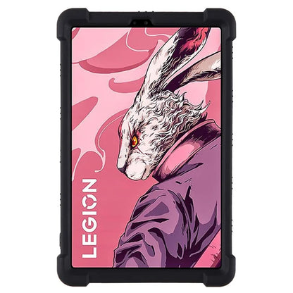 For Lenovo Legion Y700 (2023) Silicone Case Four Corners Protective Kickstand Cover