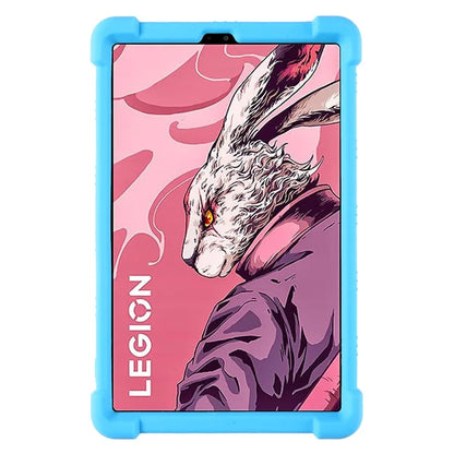 For Lenovo Legion Y700 (2023) Silicone Case Four Corners Protective Kickstand Cover