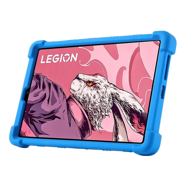 For Lenovo Legion Y700 (2023) Silicone Case Four Corners Protective Kickstand Cover