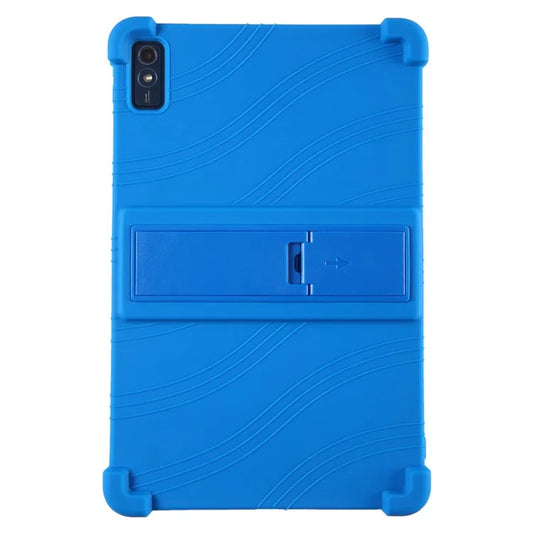 For Lenovo Tab M10 5G Silicone Protective Case Folding Kickstand Tablet Anti-drop Cover