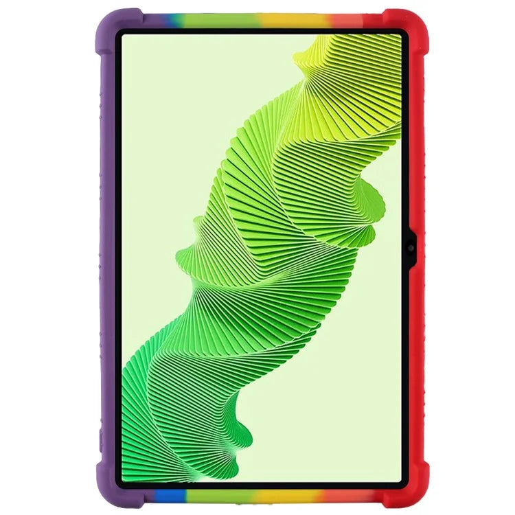 For Realme Pad 2 Case Thicken 4 Corners Drop-proof Silicone Tablet Cover with Folding Kickstand