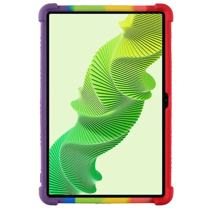 For Realme Pad 2 Case Thicken 4 Corners Drop-proof Silicone Tablet Cover with Folding Kickstand