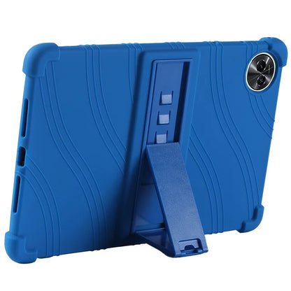 For Realme Pad 2 Case Thicken 4 Corners Drop-proof Silicone Tablet Cover with Folding Kickstand