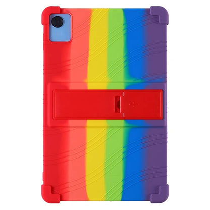 For Realme Pad X Tablet Case Shockproof Silicone Cover with Adjustable Kickstand
