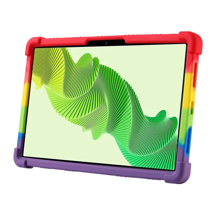 For Realme Pad X Tablet Case Shockproof Silicone Cover with Adjustable Kickstand
