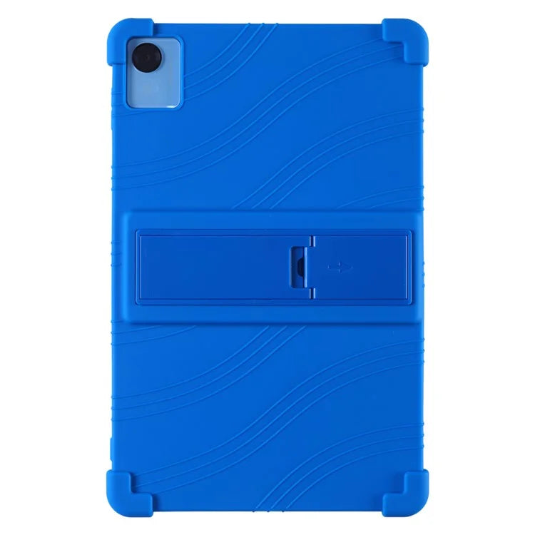 For Realme Pad X Tablet Case Shockproof Silicone Cover with Adjustable Kickstand