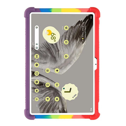 For Google Pixel Tablet Silicone Case Folding Kickstand Tablet Shockproof Cover