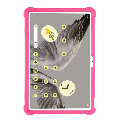 For Google Pixel Tablet Silicone Case Folding Kickstand Tablet Shockproof Cover